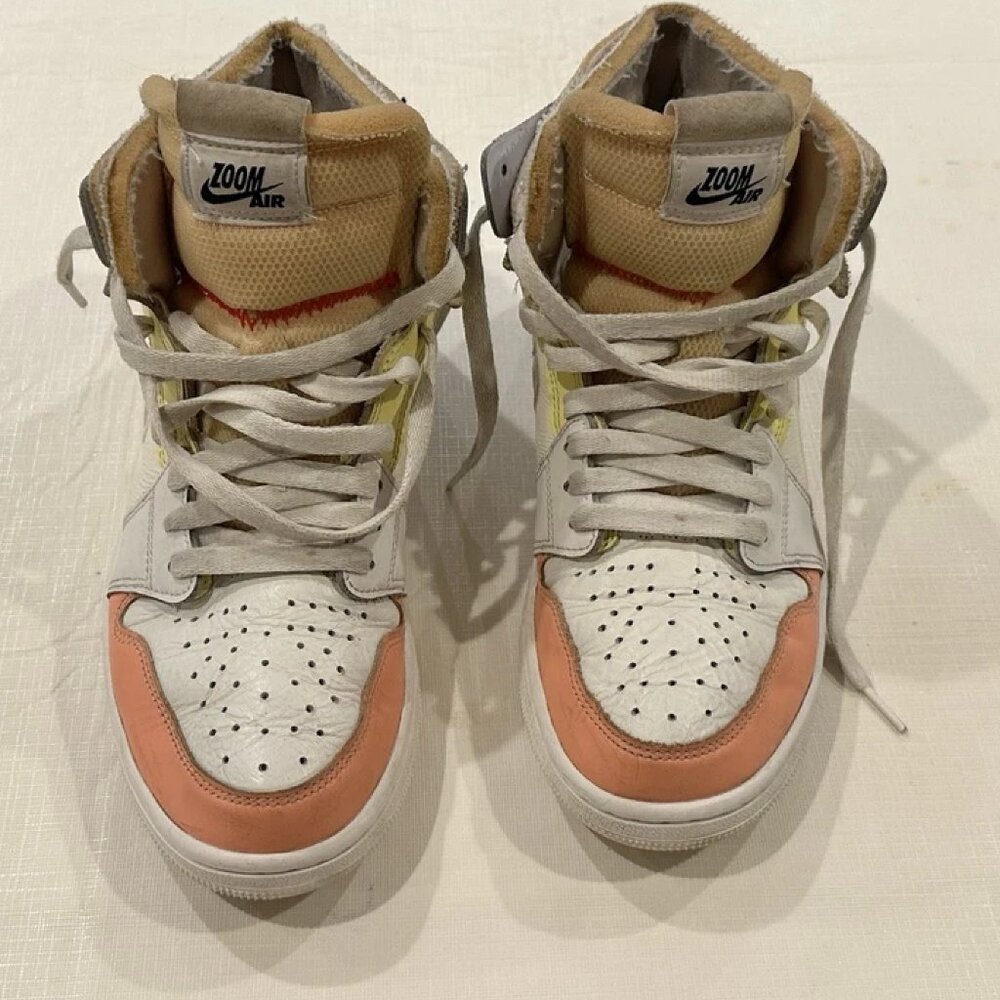 Jordan 1 High Zoom CMFT To My First CoachUS M 9 Sail/Summit White/White/Zitron